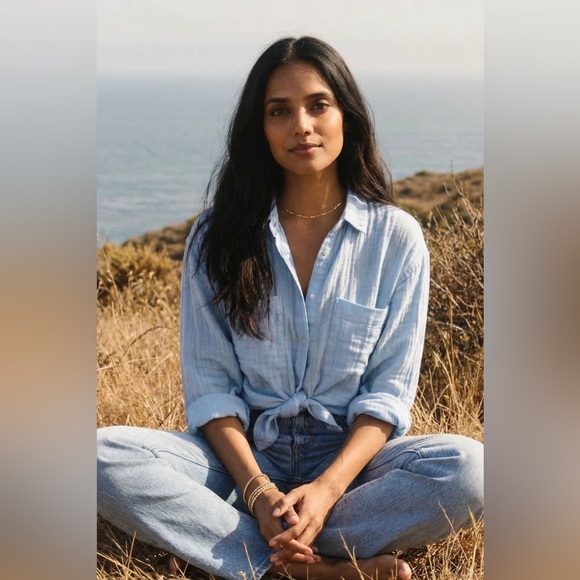 Oliver Logan Tops - Oliver Logan Pierre Gauze Shirt